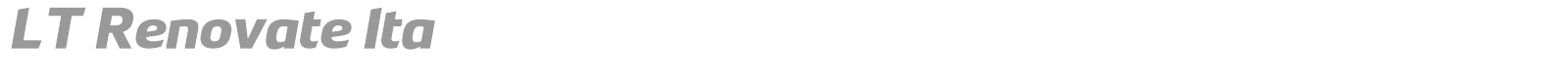 LT Renovate font preview