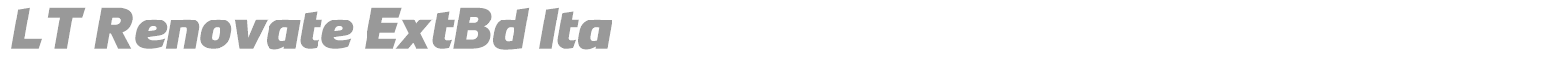 LT Renovate font preview