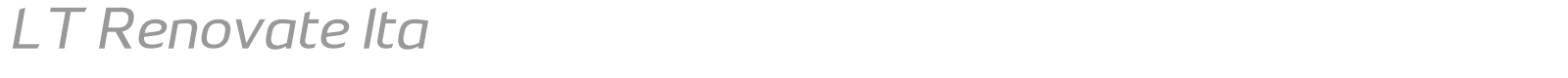 LT Renovate font preview