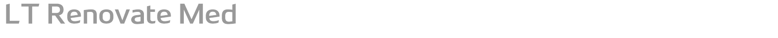 LT Renovate font preview