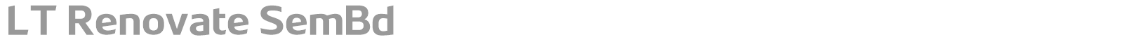 LT Renovate font preview