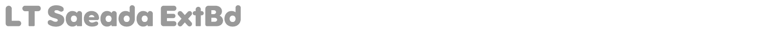 LT Saeada font preview
