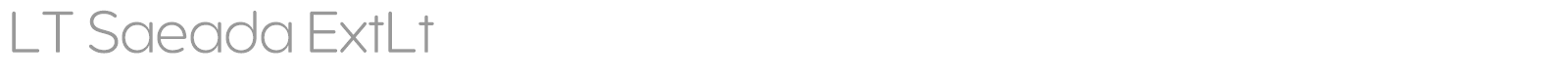 LT Saeada font preview