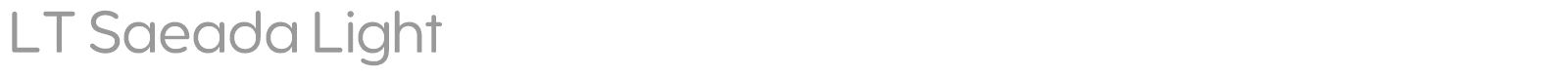 LT Saeada font preview