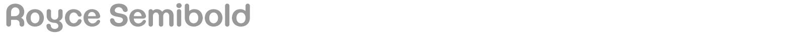 Royce font preview