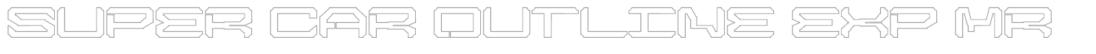 Super Car font preview