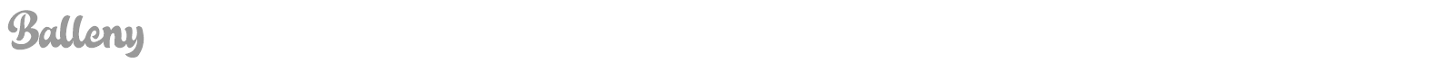 Balleny font preview