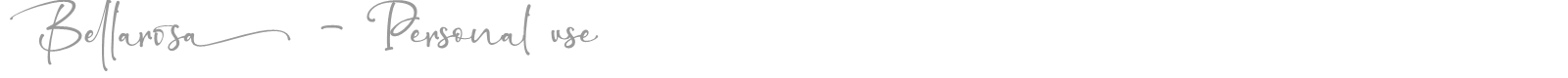 Bellarosa font preview