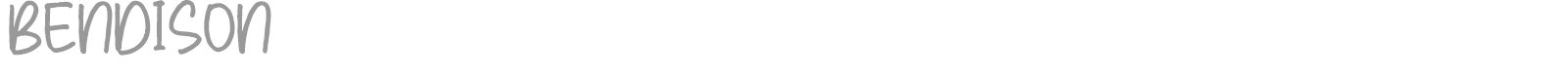 Bendison font preview