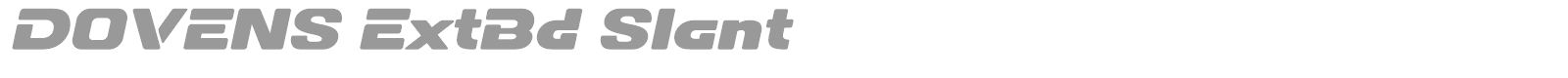 Dovens font preview