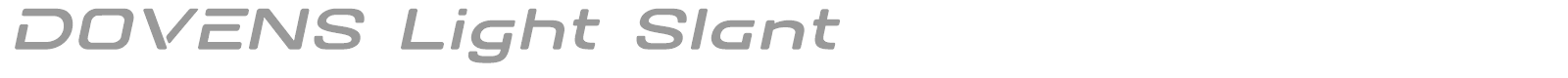 Dovens font preview
