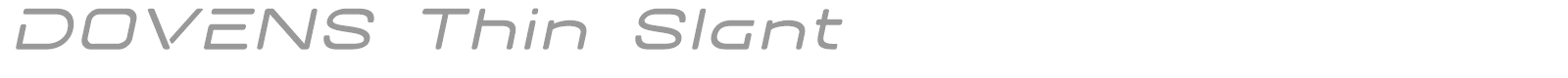 Dovens font preview