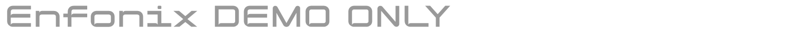 Enfonix font preview