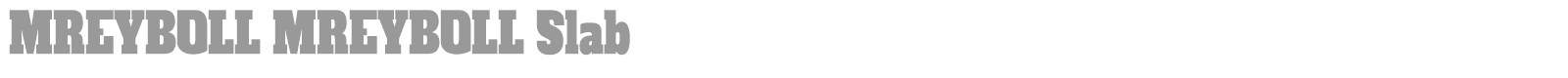 Mreyboll font preview