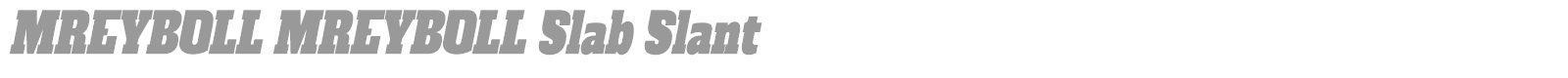 Mreyboll font preview