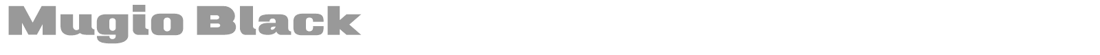 Mugio font preview