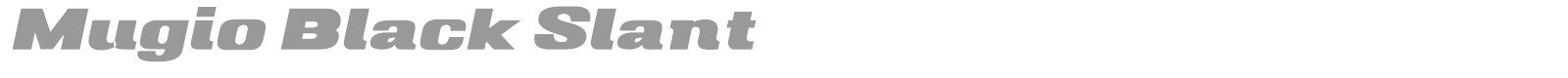 Mugio font preview