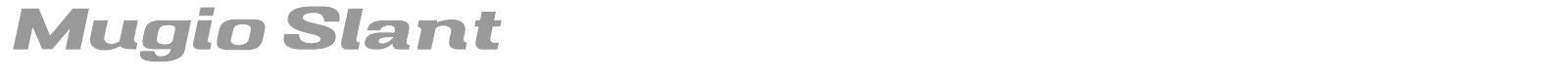 Mugio font preview