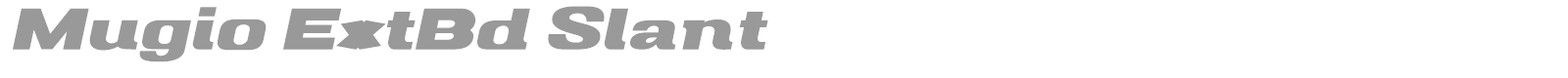 Mugio font preview