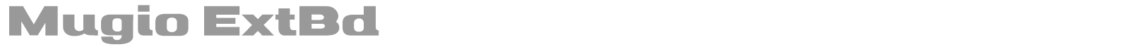 Mugio font preview