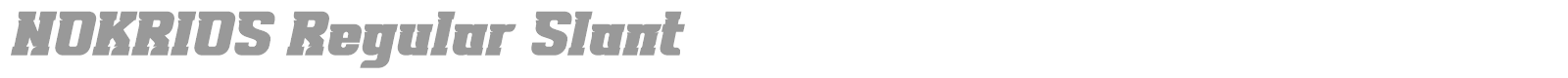Nokrios font preview