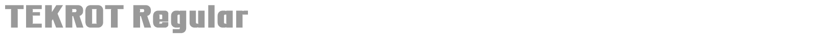 Tekrot font preview