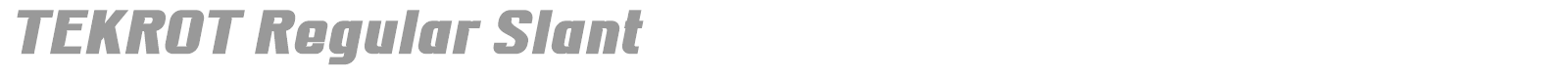 Tekrot font preview