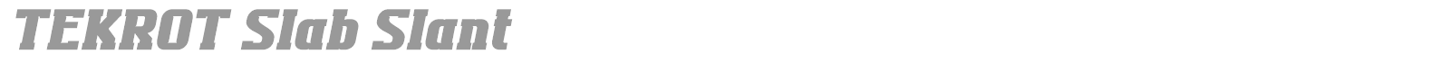 Tekrot font preview
