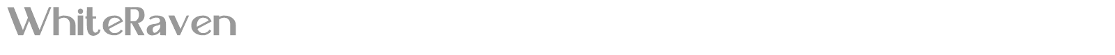 White Raven font preview