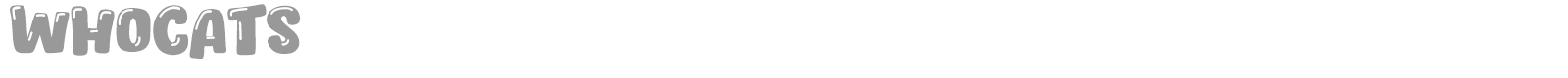Whocats font preview