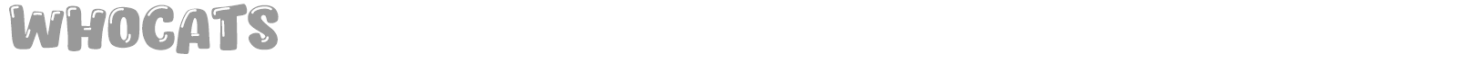 Whocats font preview