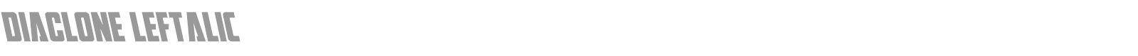 DiaClone font preview