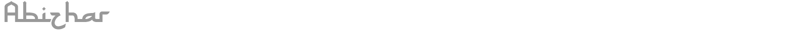 Abizhar font preview
