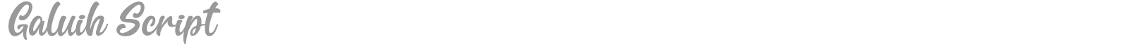 Galuih Script font preview