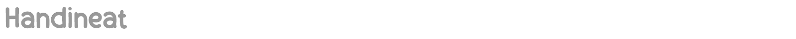 Handineat font preview