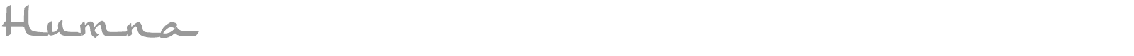 Humna font preview