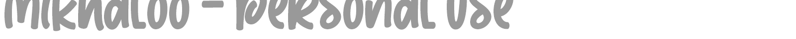Mikhaloo font preview