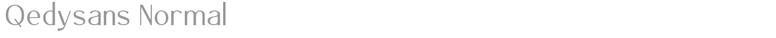 Qedysans font preview