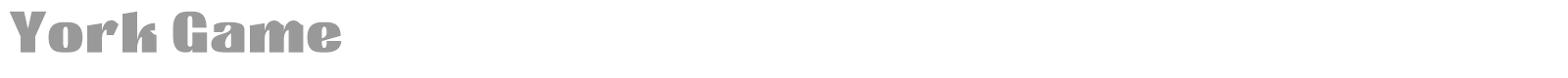 York Game font preview