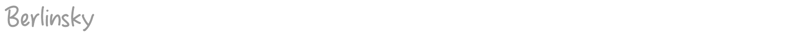 Berlinsky font preview