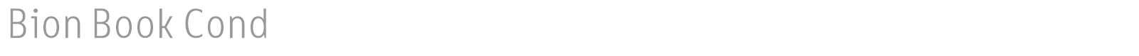 Bion font preview