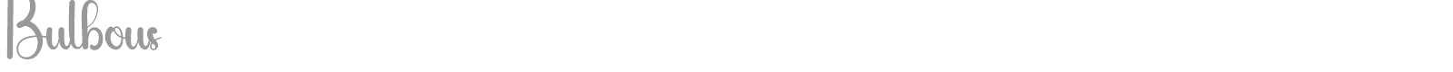 Bulbous font preview