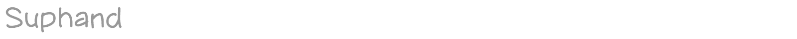Suphand font preview
