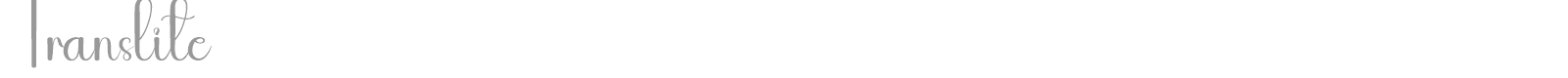 Translite font preview