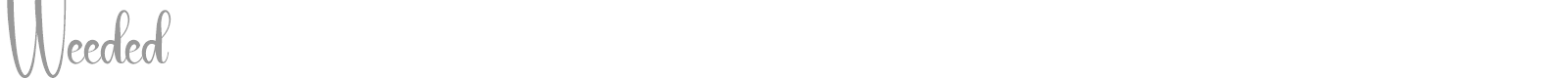 Weeded font preview