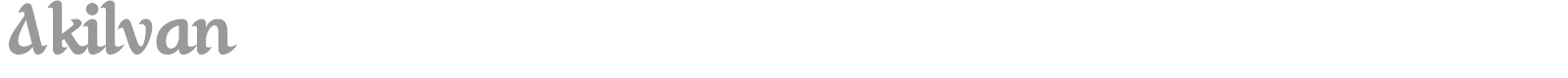Akilvan font preview