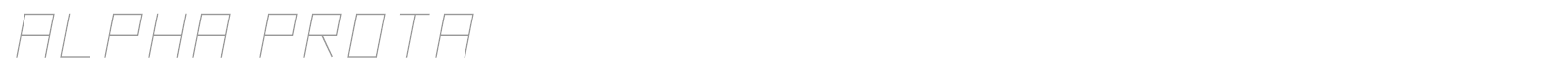 Alpha Prota font preview