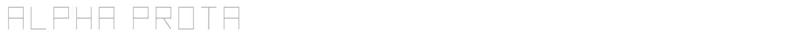 Alpha Prota font preview