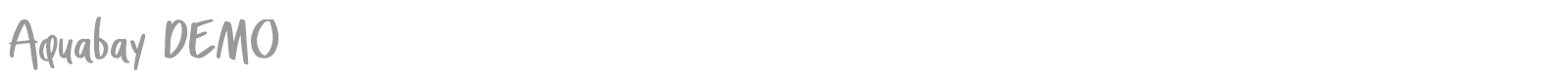 Aquabay font preview