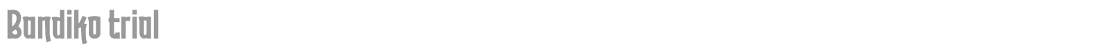 Bandiko font preview